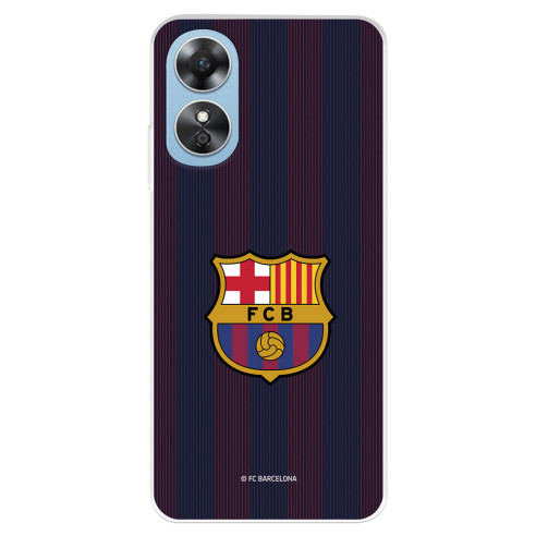 Funda para Oppo A17 del FC Barcelona Rayas Blaugrana  - Licencia Oficial FC Barcelona