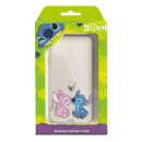 Funda para Oppo A57s Oficial de Disney Angel & Stitch Beso - Lilo & Stitch