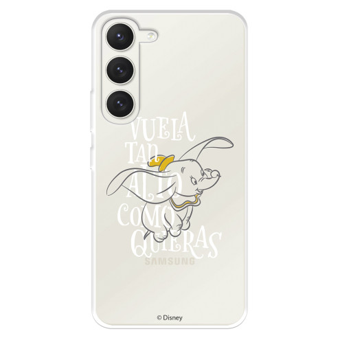 Funda para Samsung Galaxy S23 Oficial de Disney Dumbo Vuela tan Alto - Dumbo