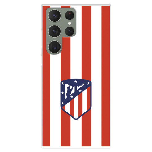 Funda para Samsung Galaxy S23 Ultra del Atlético de Madrid Escudo Rojiblanco  - Licencia Oficial Atlético de Madrid