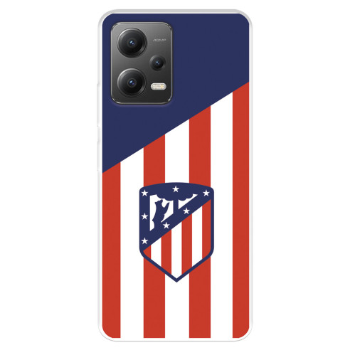 Funda para Xiaomi Poco X5 5G del Atlético de Madrid Escudo Fondo Atletico  - Licencia Oficial Atlético de Madrid