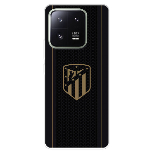 Funda para Xiaomi 13 Pro del Atlético de Madrid Escudo Dorado Fondo Negro  - Licencia Oficial Atlético de Madrid