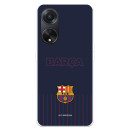 Funda para Oppo A98 5G del FC Barcelona Barsa Fondo Azul  - Licencia Oficial FC Barcelona