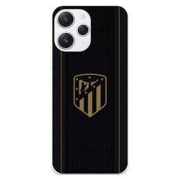 Funda para Xiaomi Redmi 12 del Atlético de Madrid Escudo Dorado Fondo Negro  - Licencia Oficial Atlético de Madrid