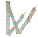 Lanyard Trenzado en Zigzag - Colgante para Móvil y Bolso