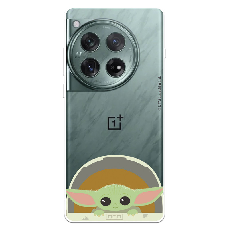 Funda para OnePlus 12 Oficial de Star Wars Baby Yoda Sonrisas - The Mandalorian