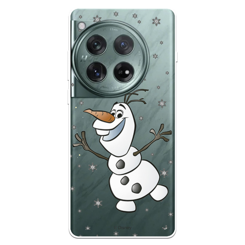 Funda para OnePlus 12 Oficial de Disney Olaf Transparente - Frozen