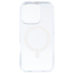 Funda Transparente Logo Compatible con Magsafe para iPhone 16 Pro Max