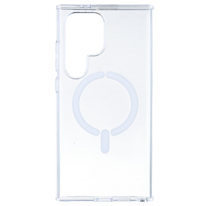 Funda Transparente Resistente Compatible con MagSafe para Samsung Galaxy S24 Ultra