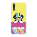Oficial Disney Minnie Disney, roz galben caz Huawei P20