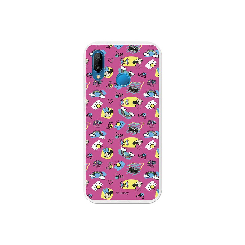 Oficial Disney Minnie, carcasă de zi distractivă Huawei P20 Lite