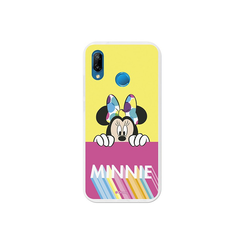 Carcasa oficială Disney Minnie, roz galben Huawei P20 Lite Case