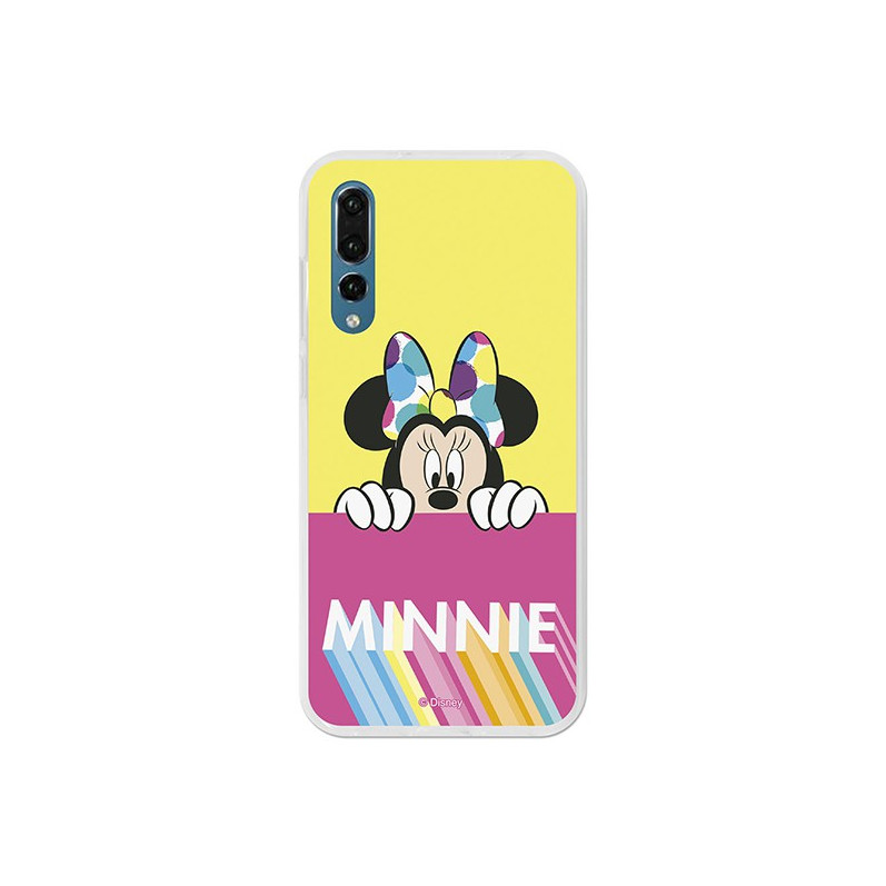 Oficial Disney Minnie Disney, roz galben caz Huawei P20 Pro