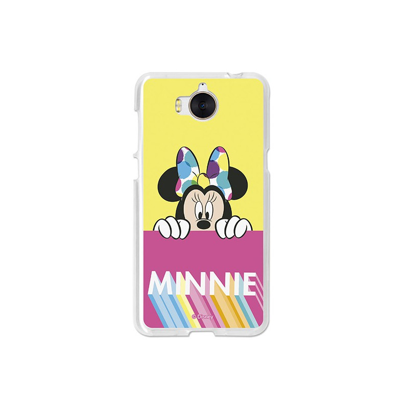 Oficial Disney Minnie Minnie Pink Yellow Case, Pink Yellow Huawei Y5 2017