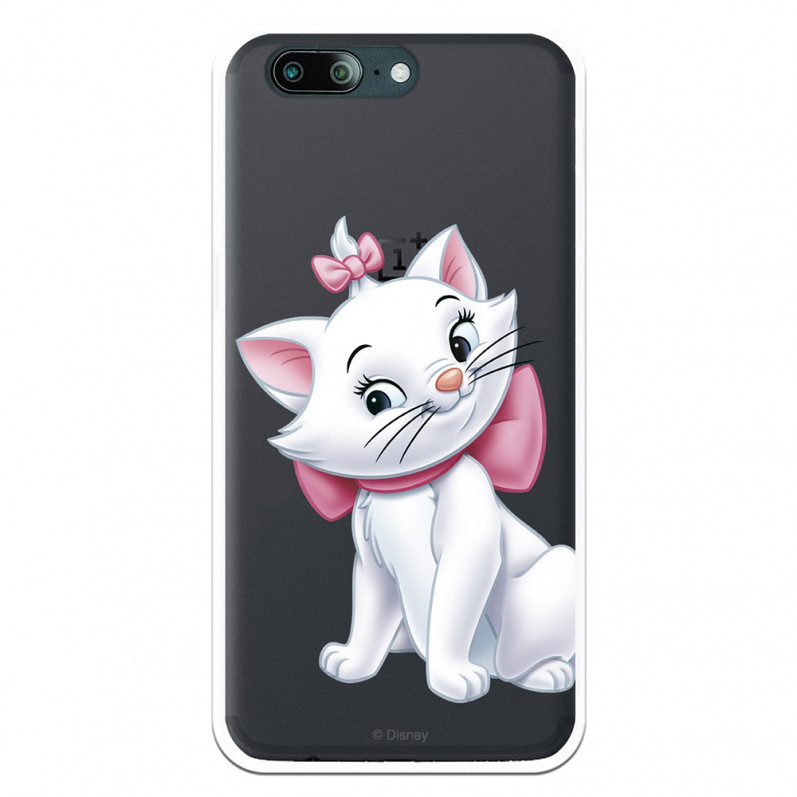 Carcasa oficială Disney Marie Silhouette Transparent Case pentru OnePlus 5 - The Aristocats