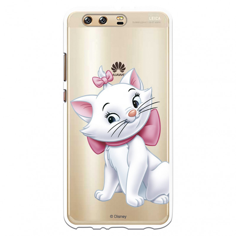 Carcasa oficială Disney Marie Silhouette Transparent Case pentru Huawei P10 Plus - The Aristocats