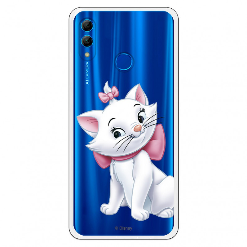 Carcasa oficială Disney Marie Silhouette Transparent Case pentru Huawei P Smart 2019 - The Aristocats