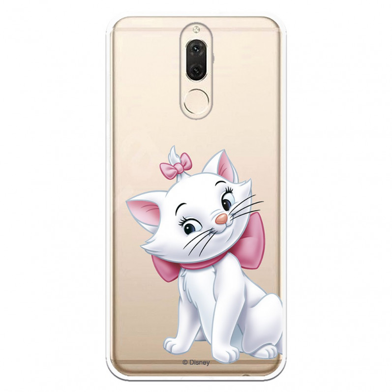 Carcasa oficială Disney Marie Silhouette Transparent Case pentru Huawei Mate 10 Lite - The Aristocats