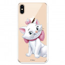 Carcasa oficială Disney Marie Silhouette Transparent Case pentru iPhone XS Max - The Aristocats