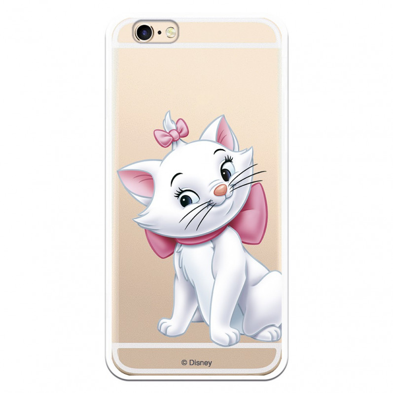 Carcasa oficială Disney Marie Silhouette Transparent Case pentru iPhone 6S - The Aristocats