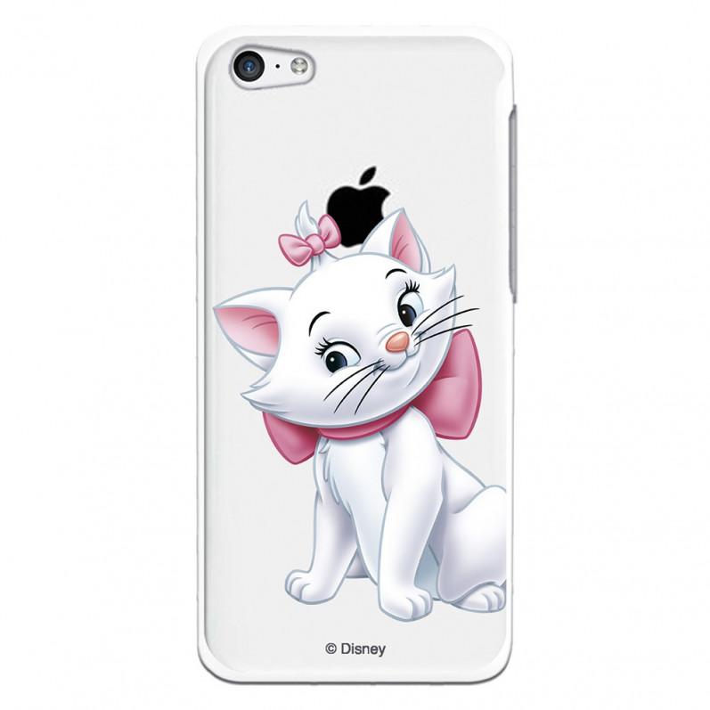 Carcasa oficială Disney Marie Silhouette Transparent Case pentru iPhone 5C - The Aristocats