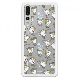 Carcasa Oficial Disney Chip Potts Siluetas Transparente para Huawei P30- La Casa de las Carcasas