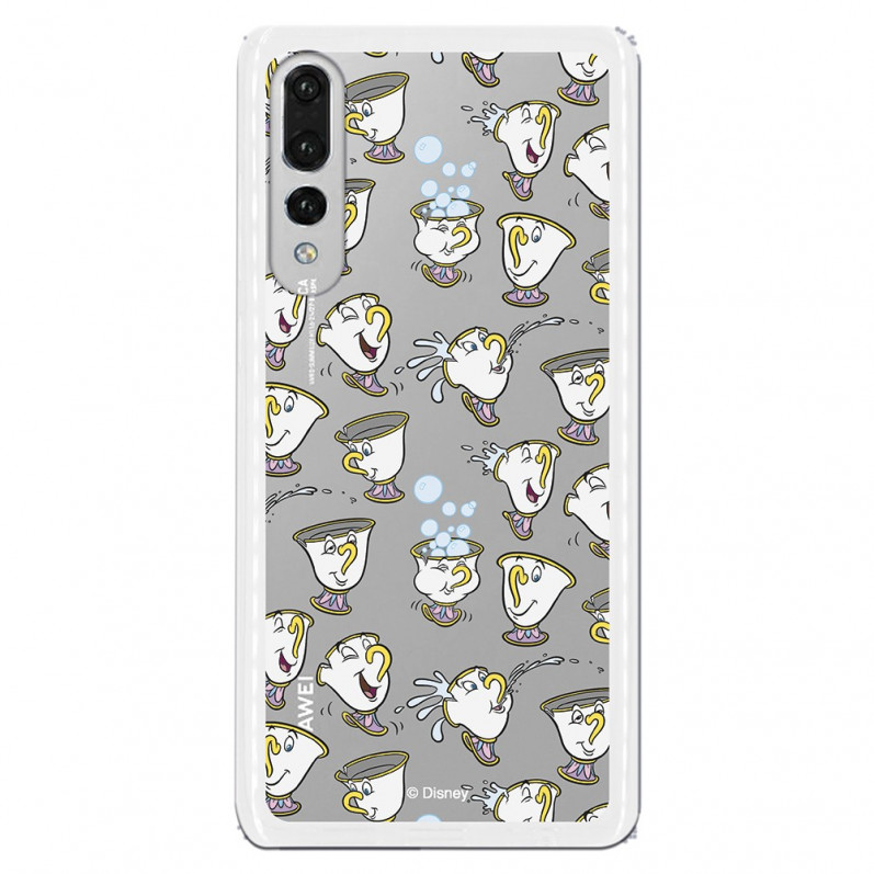 Carcasa Oficial Disney Chip Potts Siluetas Transparente para Huawei P30- La Casa de las Carcasas