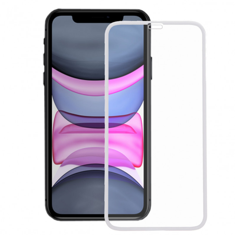 Geam securizat Alb complet pentru iPhone 11