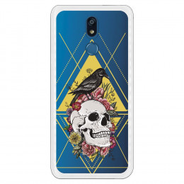 Carcasa Calavera Cuervo para LG K40- La Casa de las Carcasas