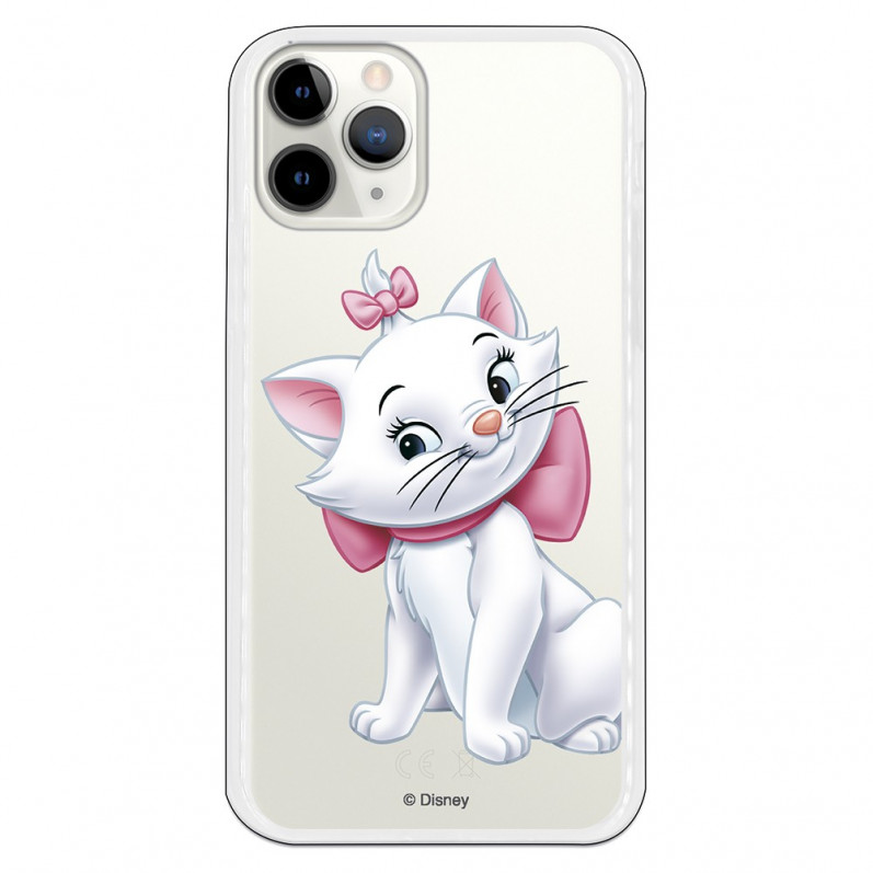 Funda para iPhone 11 Pro Oficial de Disney Marie Silueta - Los Aristogatos