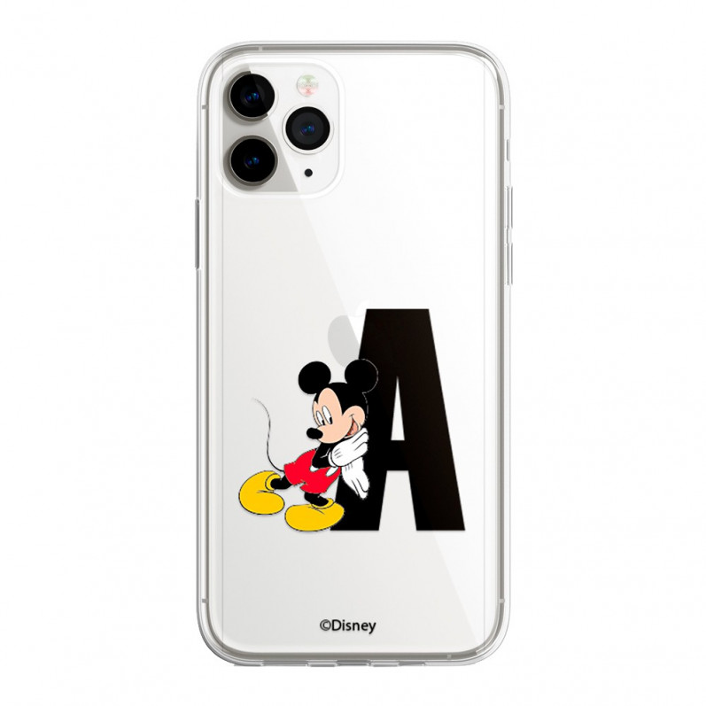 Husă personalizată pentru telefonul mobil Disney cu inițialele tale Mickey Mouse - Licență oficială Disney