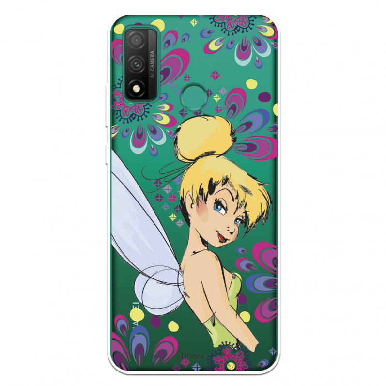 Funda para Huawei P Smart 2020 Oficial de Disney Campanilla Flores - Peter Pan