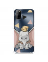 Funda para Oppo A52 Oficial de Disney Dumbo Silueta Transparente - Dumbo