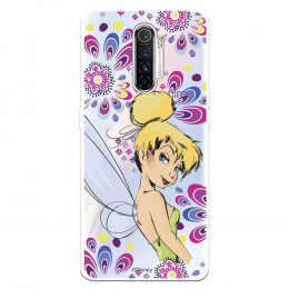 Funda para Realme X2 Pro Oficial de Disney Campanilla Flores - Peter Pan