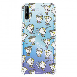 Funda para Huawei P Smart Pro Oficial de Disney Chip Potts Siluetas - La Bella y la Bestia