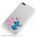 Funda para Huawei Y5p Oficial de Disney Angel & Stitch Beso - Lilo & Stitch