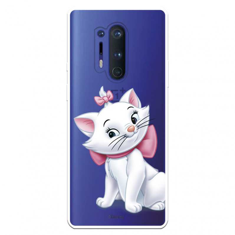 Funda para OnePlus 8 Pro Oficial de Disney Marie Silueta - Los Aristogatos