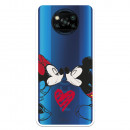 Funda para Xiaomi Poco X3 Oficial de Disney Mickey y Minnie Beso - Clásicos Disney