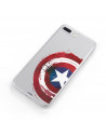 Funda para Xiaomi Poco X3 Oficial de Marvel Capitán América Escudo Transparente - Marvel