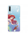 Funda para Honor 9X Oficial de Disney Ariel y Sebastián Burbujas - La Sirenita