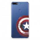 Carcasa Oficial Escudo Capitan America para Huawei Y7 2018- La Casa de las Carcasas