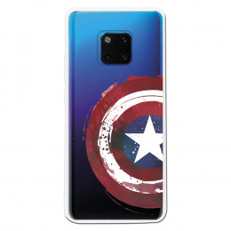 Carcasa Oficial Escudo Capitan America para Huawei Mate 20 Pro- La Casa de las Carcasas