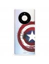 Funda para Huawei Mate 40 Pro Oficial de Marvel Capitán América Escudo Transparente - Marvel