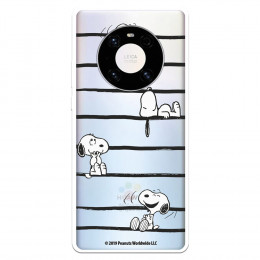 Funda para Huawei Mate 40 Pro Oficial de Peanuts Snoopy rayas - Snoopy