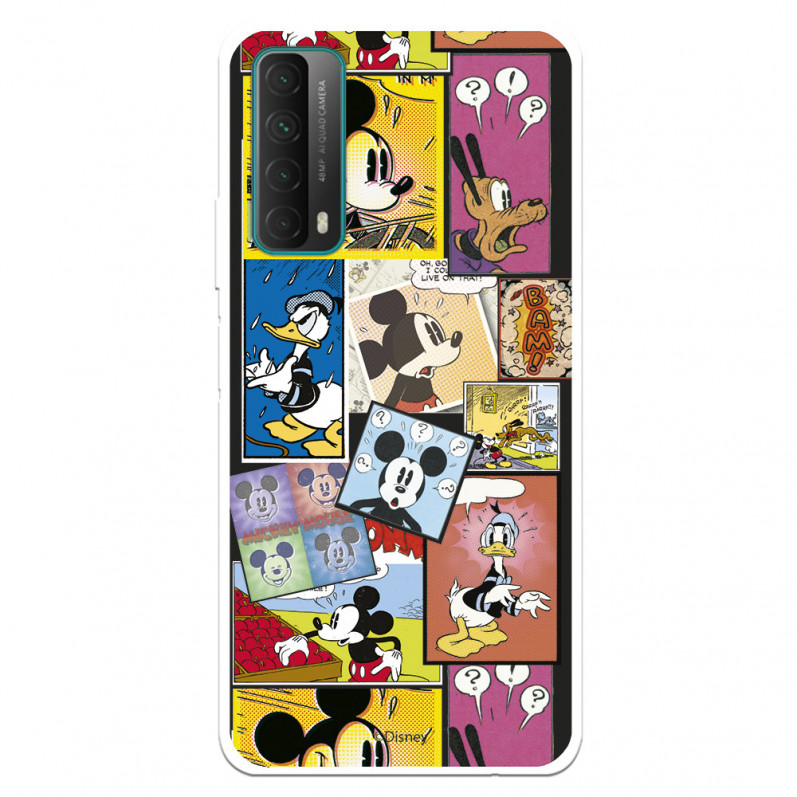 Funda para Huawei P Smart 2021 Oficial de Disney Mickey Comic - Clásicos Disney