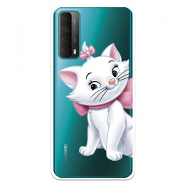 Funda para Huawei P Smart 2021 Oficial de Disney Marie Silueta - Los Aristogatos