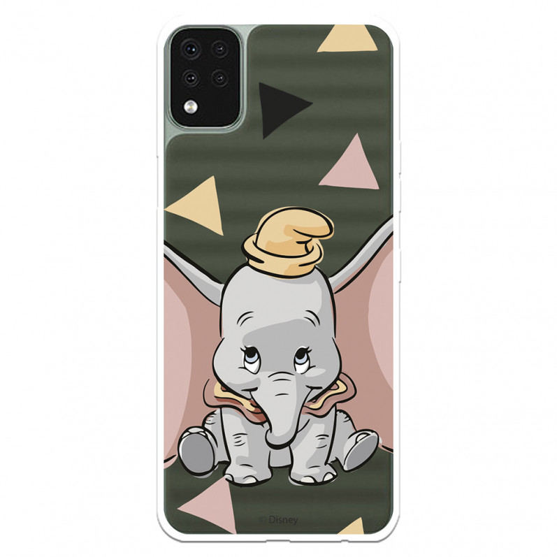 Funda para LG K42 Oficial de Disney Dumbo Silueta Transparente - Dumbo