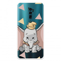 Funda para Oppo Reno 10 X Zoom Oficial de Disney Dumbo Silueta Transparente - Dumbo