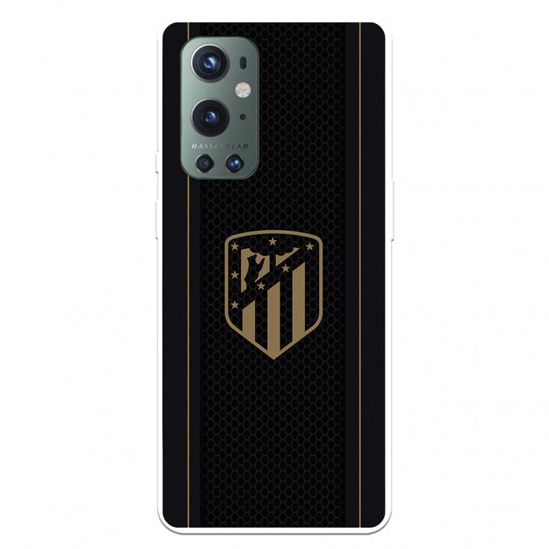 Atlético de Madrid OnePlus 9 Pro Case Atleti Gold Shield Black Background - Atletico Madrid Official License