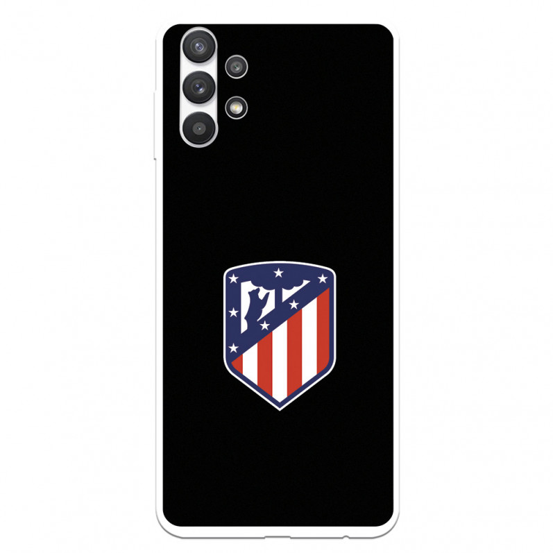 Atleti Galaxy A32 5G Case pentru Samsung Atleti Galaxy A32 5G Scut de fundal negru - Atletico de Madrid Licență oficială Atletic